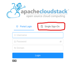 CloudStack Login Page