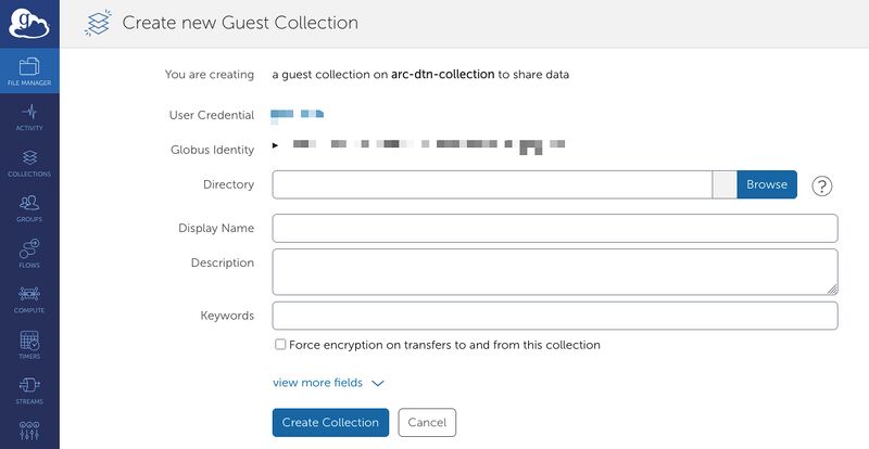 Create Guest Collection