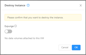 CloudStack Delete VM